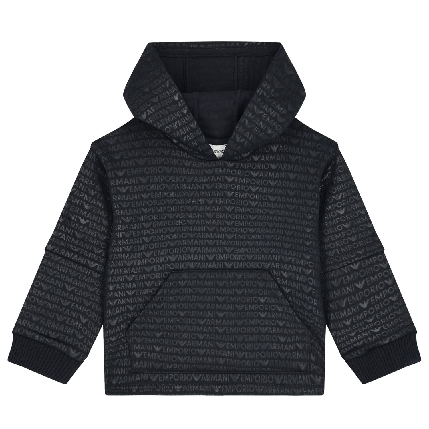 توب هودي بالشعار باللون الكحلي للاولاد, 1, hi-res image number null