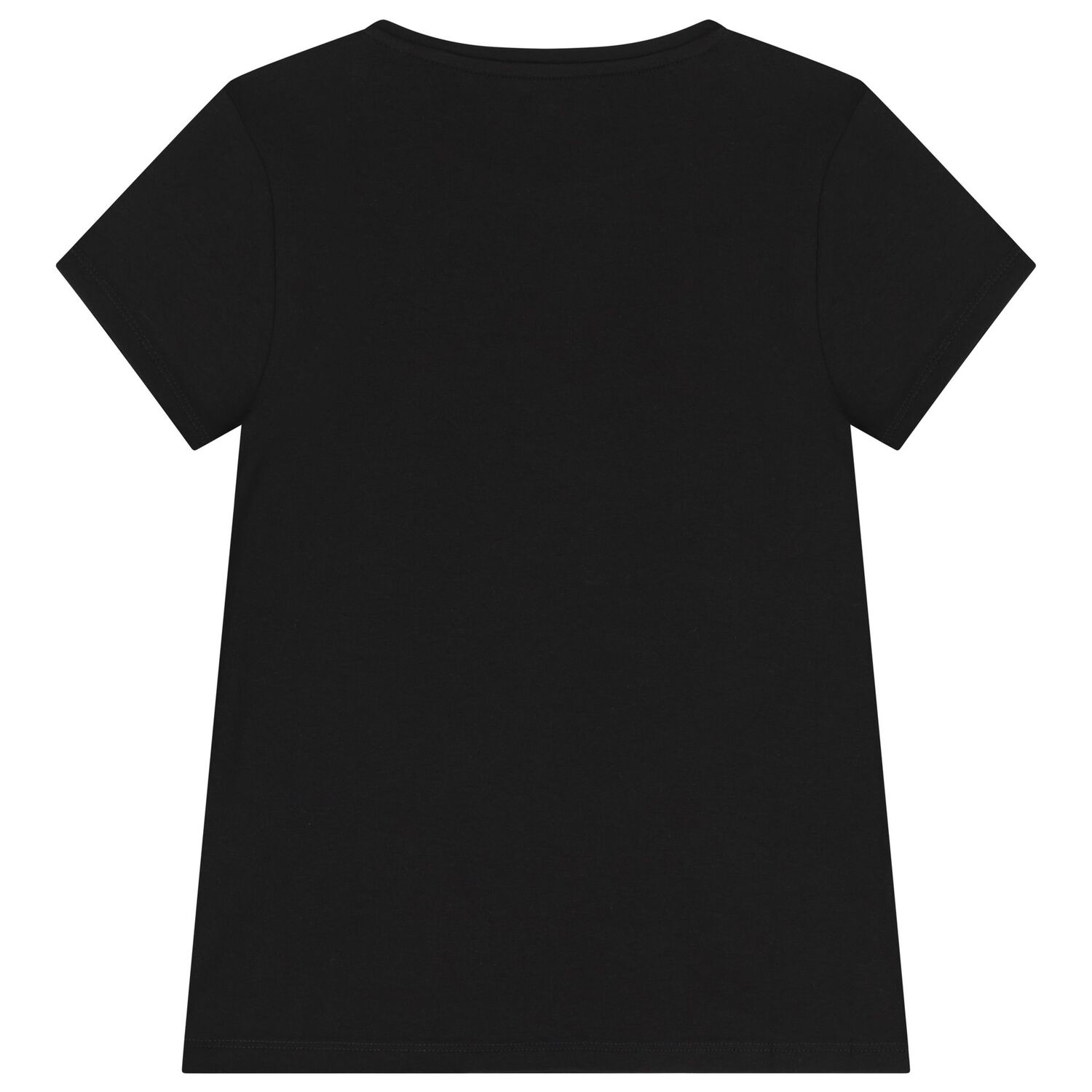 Girls Black Teddy Bear Logo T-Shirt, 2, hi-res