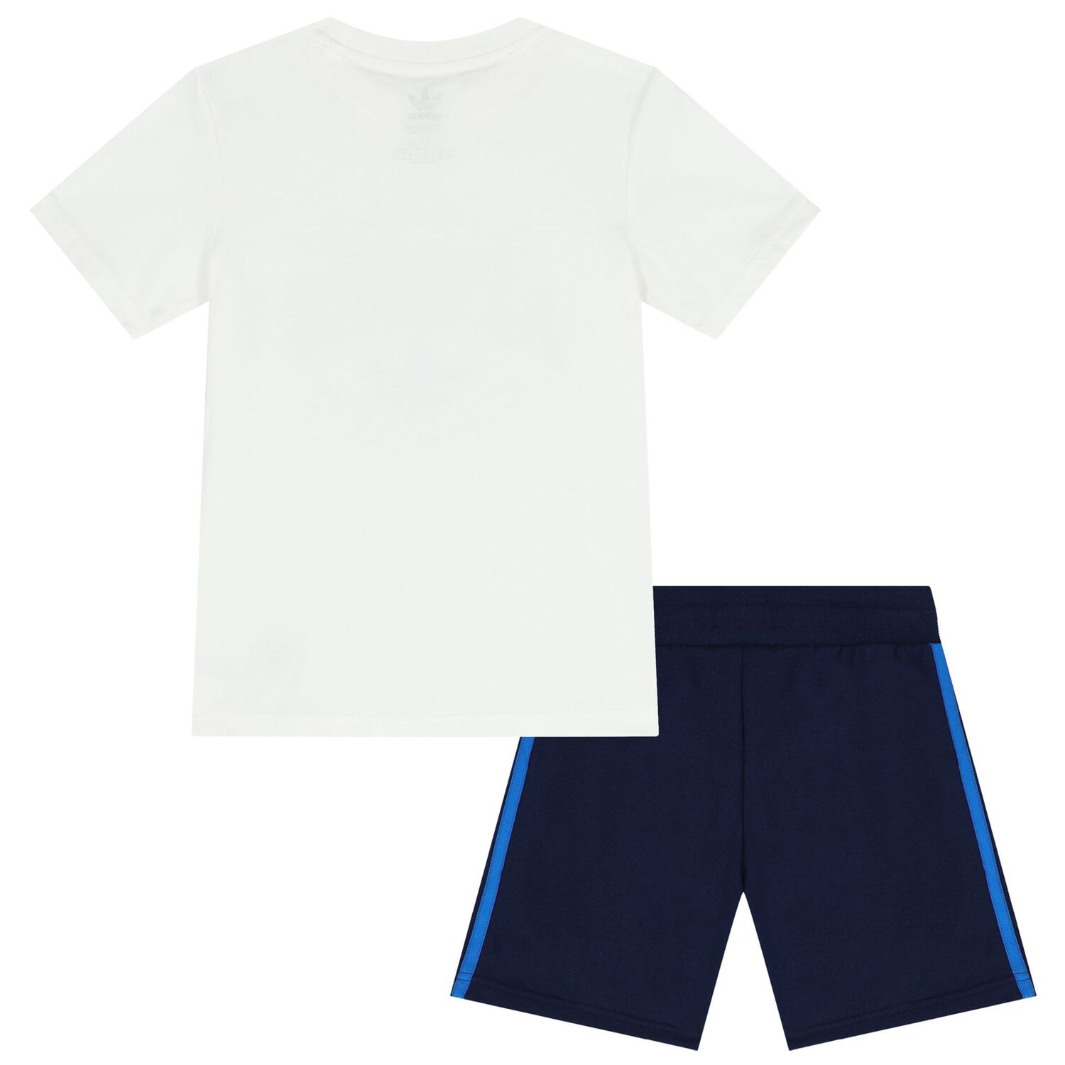 White & Blue Logo Shorts Set, 2, hi-res image number null