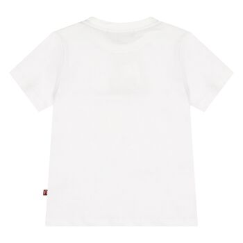 Younger Boys White Logo T-Shirt