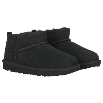 Black Classic Ultra Mini Suede Boots