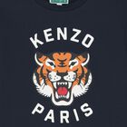 Navy Blue Tiger Logo T-Shirt, 3, hi-res