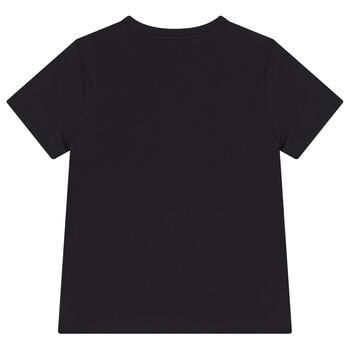 Boys Black Logo T-Shirt