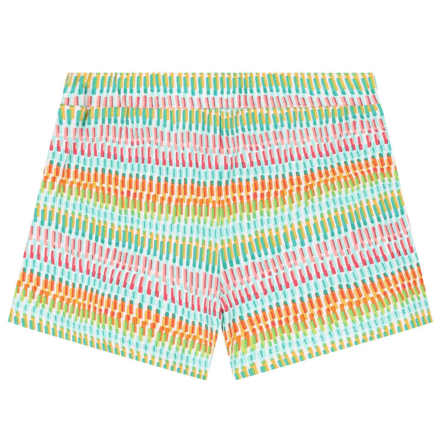 طقم شورت باللون الأخضر والأبيض للبنات, 1, hi-res image number null