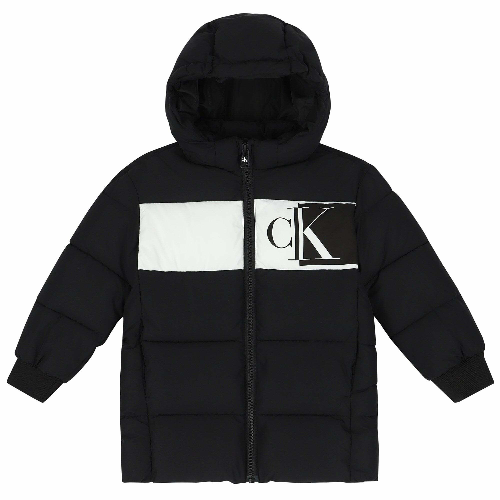 Calvin Klein Boys Black Padded Jacket Junior Couture