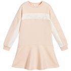 Girls Pink Logo Dress, 1, hi-res