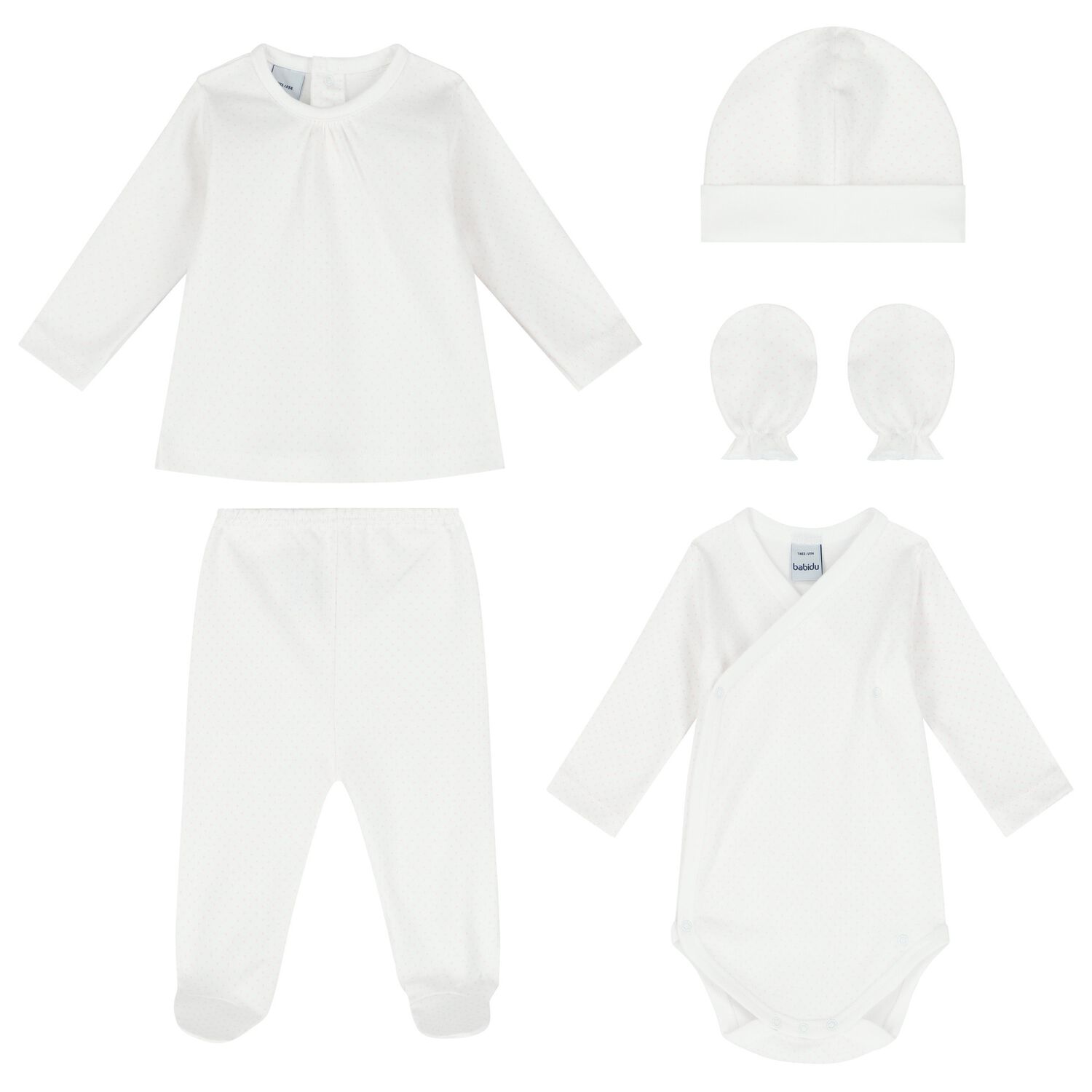 White & Pink Dots Baby Gift Set, 2, hi-res image number null