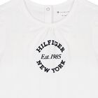 Younger Girls White Logo T-Shirt, 2, hi-res