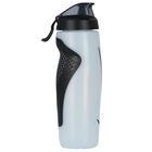 White & Black Logo Water Bottle, 1, hi-res