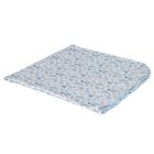 Baby Boys White & Blue Toile Blanket, 1, hi-res