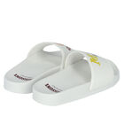 Girls White Logo Sliders, 1, hi-res