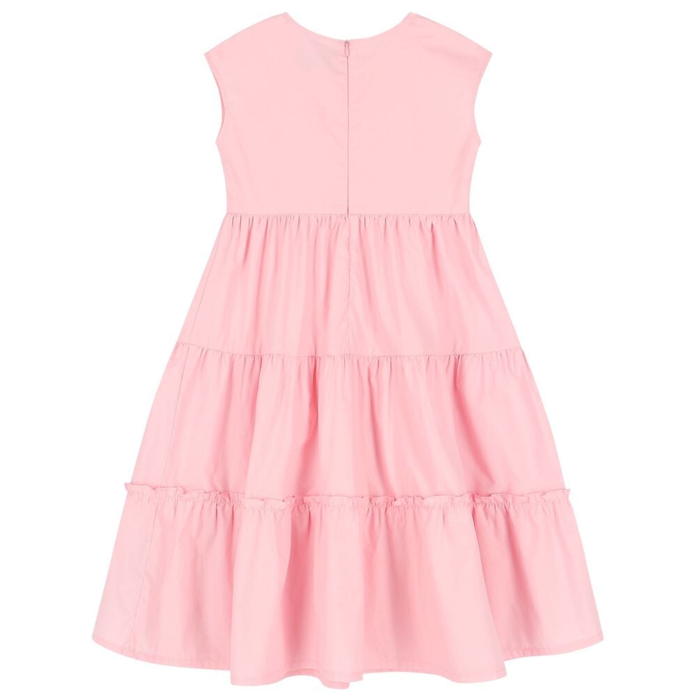 Moschino Pink Teddy Bear-Print Dress