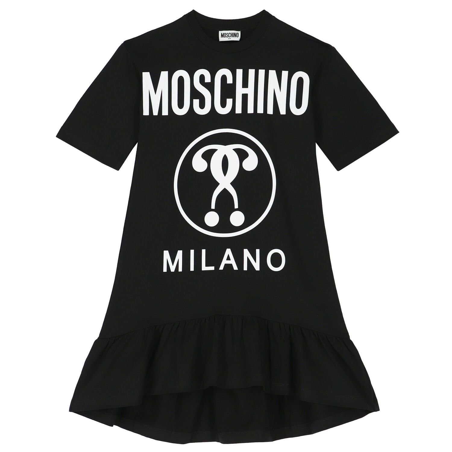 moschino milano t shirt dress Moschino T-shirt style logo dress - Black