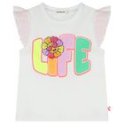 Girls White Top, 1, hi-res