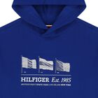 Boys Blue Logo Hooded Top, 1, hi-res