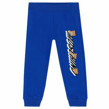 Blue Teddy Logo Joggers