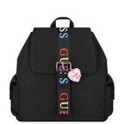 Girls Black Logo Backpack, 1, hi-res
