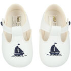 Baby Boys Navy Blue Pre Walker Shoes, 3, hi-res