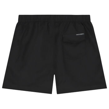 Black Logo Swim Shorts