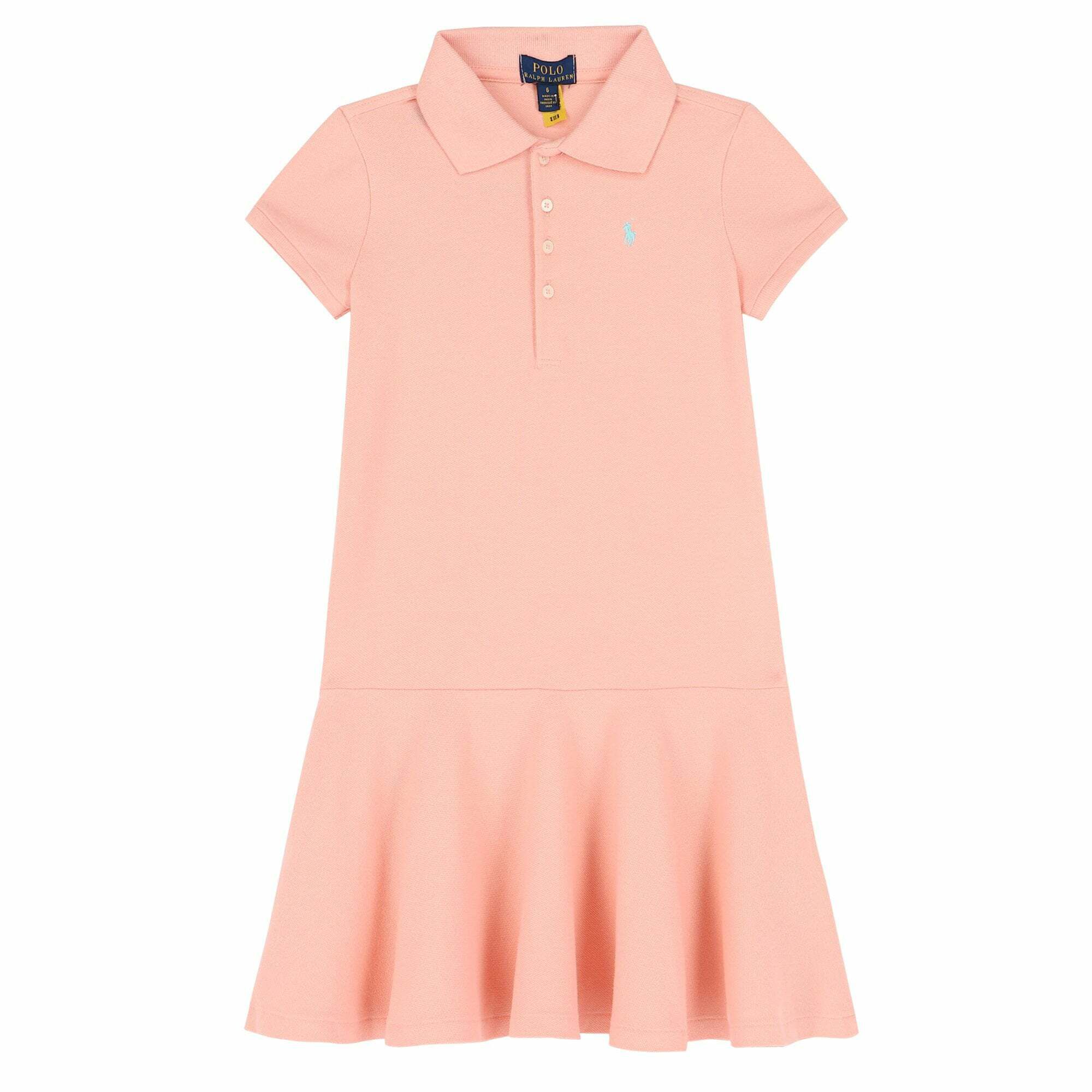 Ralph Lauren Pink Logo Polo Dress Junior Couture USA
