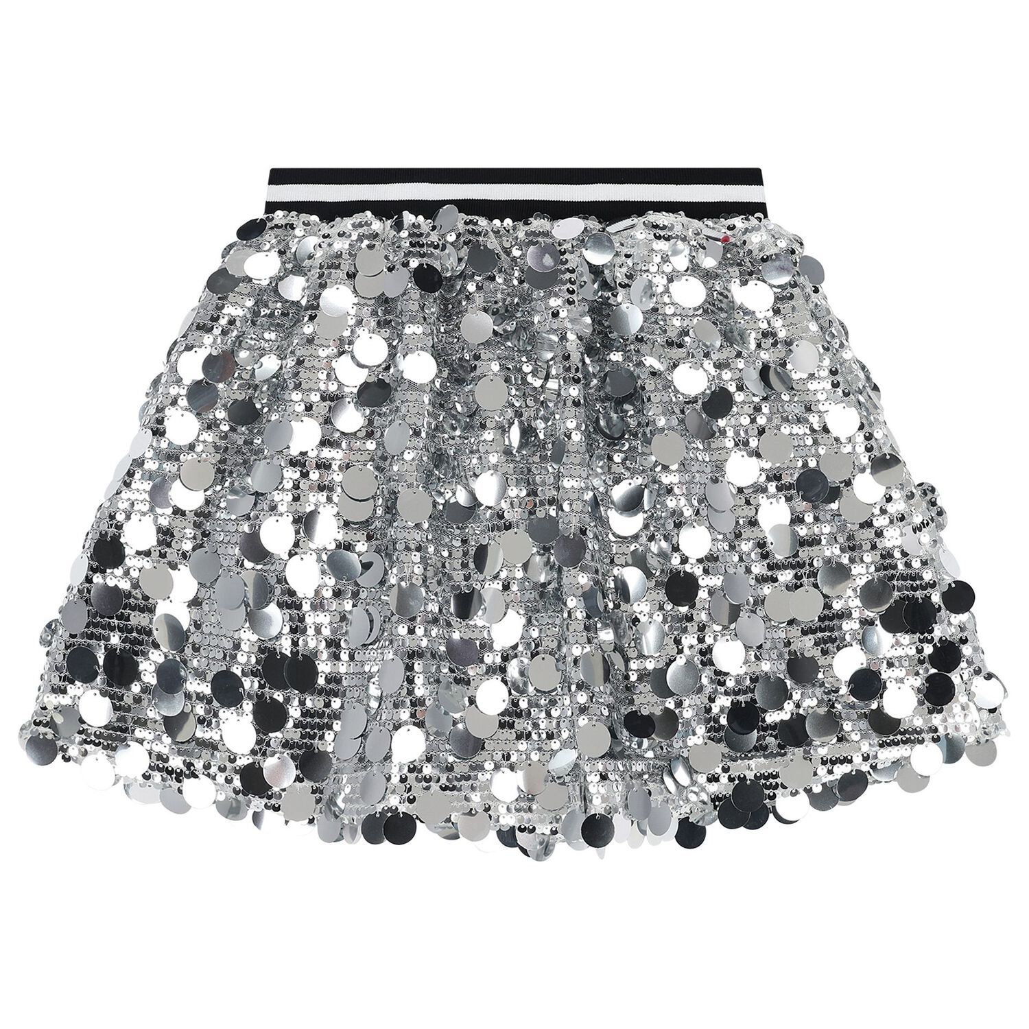 Girls Silver Sequins Skirt, 1, hi-res image number null
