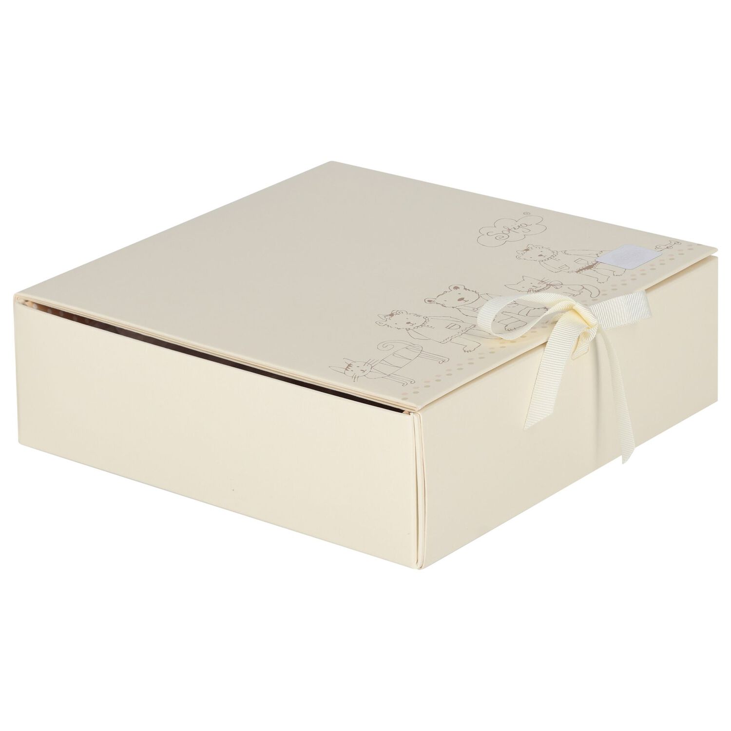 Baby Boys Ivory Teddy Bear Babygrow Gift Set, 1, hi-res