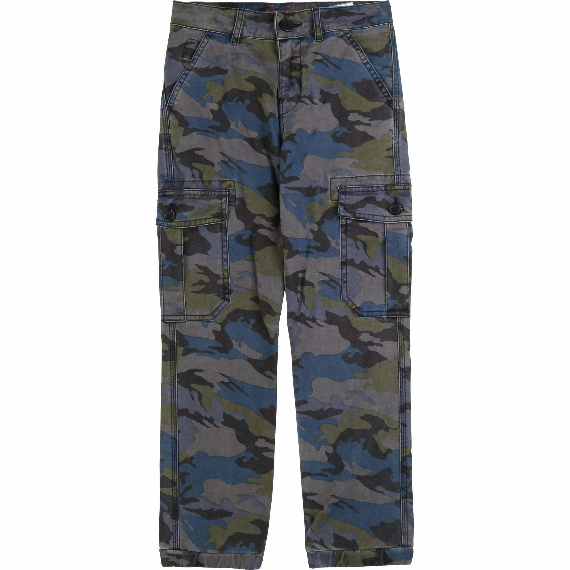 Sixth June cargo trousers in blue camo  ASOS