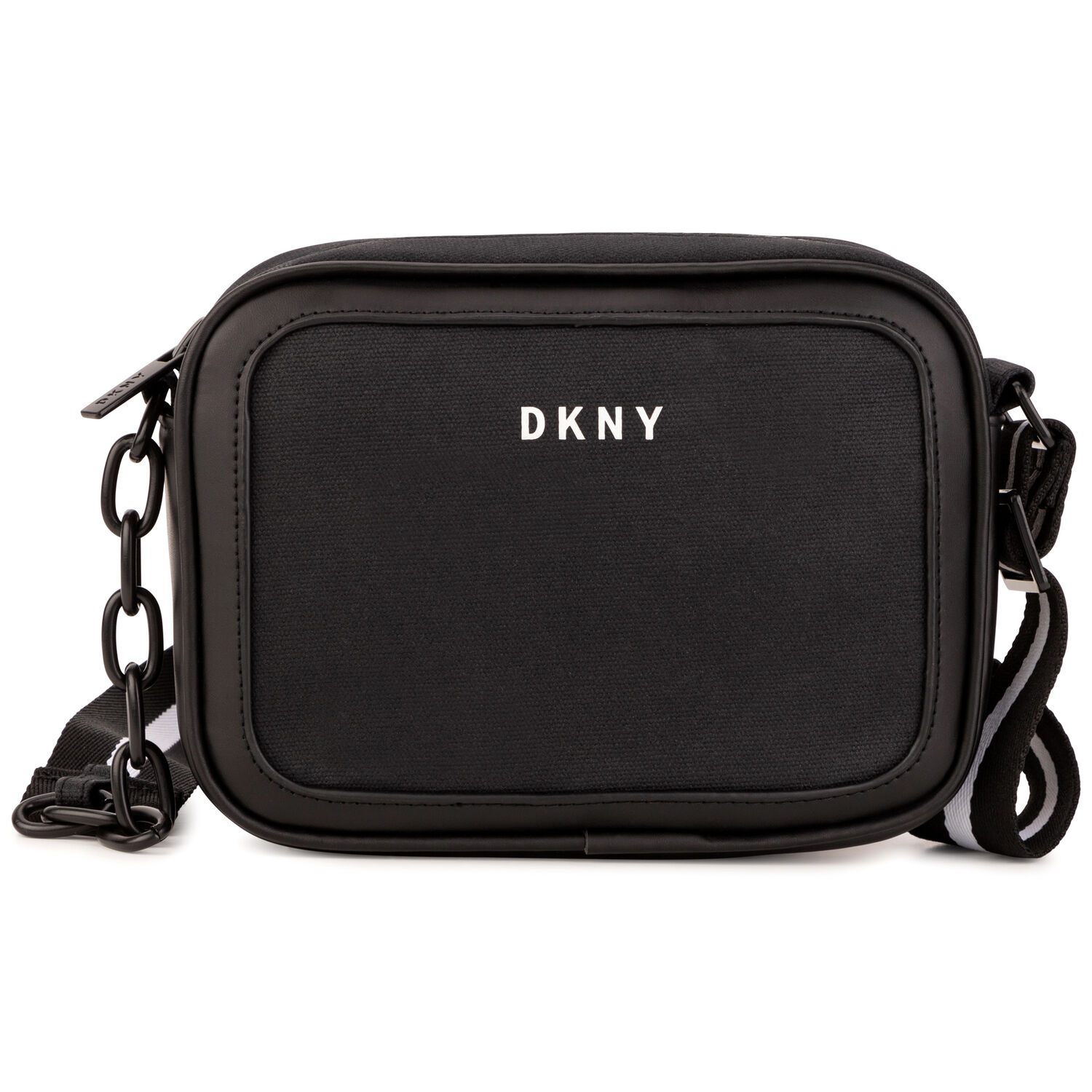 حقيبة بالشعار باللون الأسود للبنات, 1, hi-res