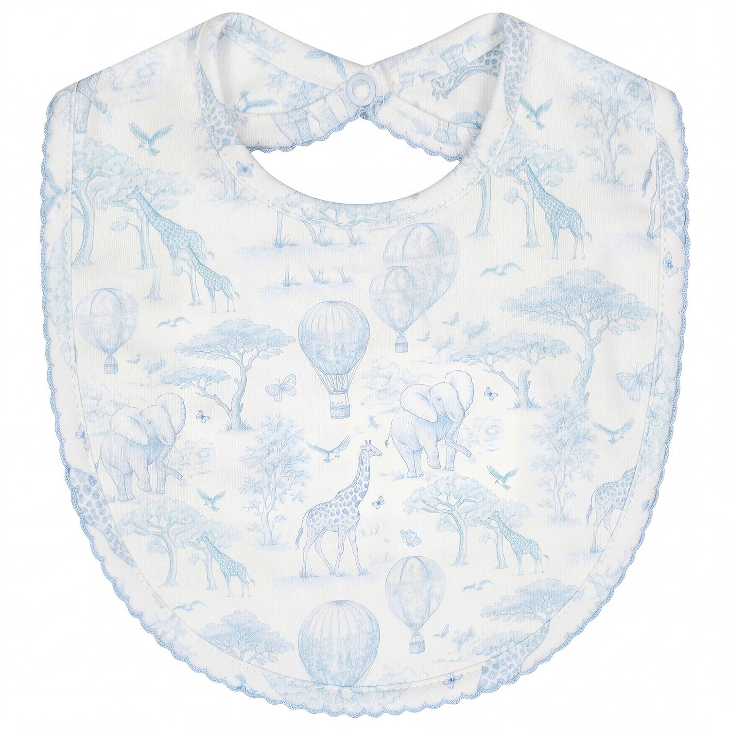 Baby Boys White & Blue Africa Babygrow Gift Set, 1, hi-res