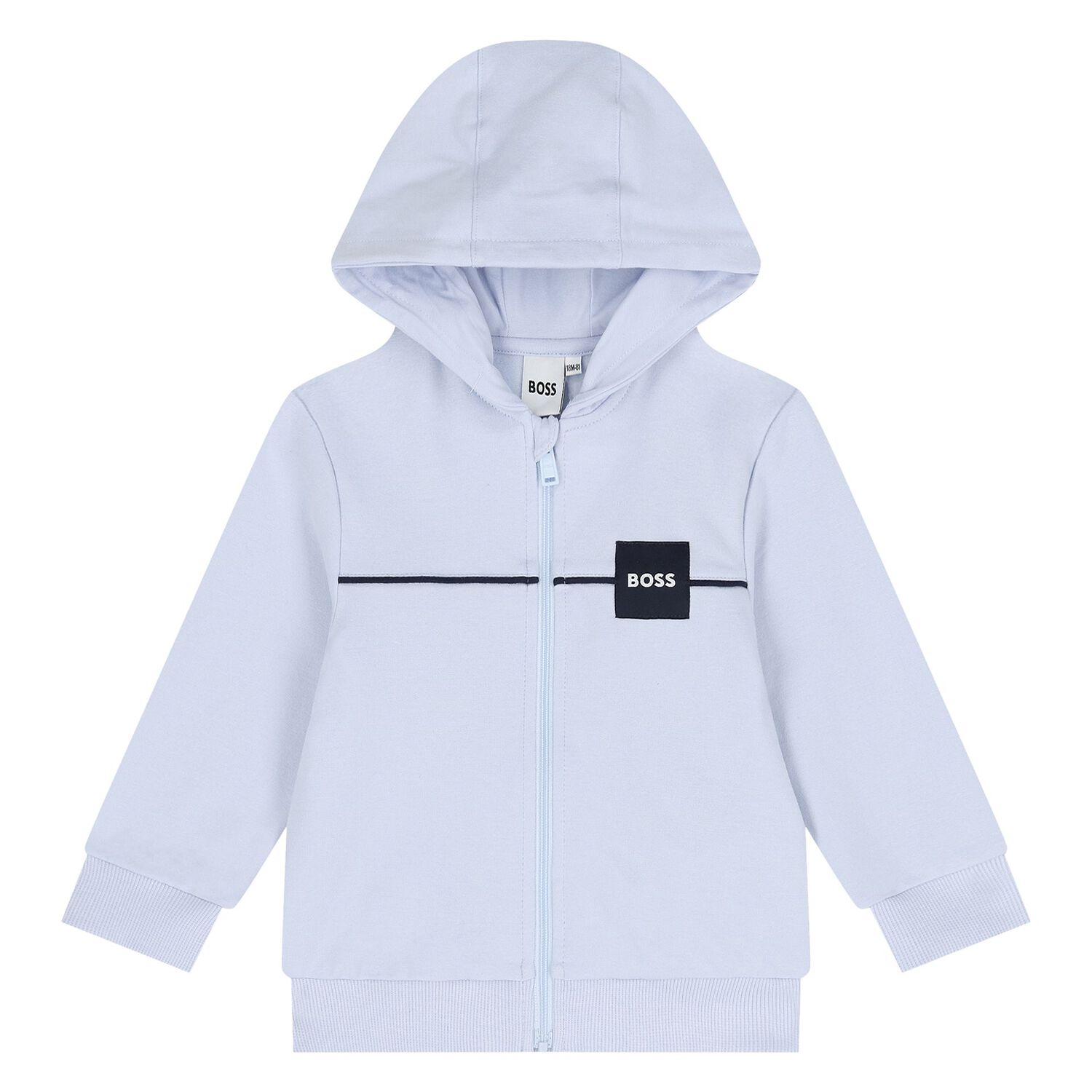 Baby Boys Blue & White Logo Tracksuit Set, 1, hi-res image number null