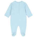 Baby Boys Blue Logo Babygrow Gift Set, 3, hi-res