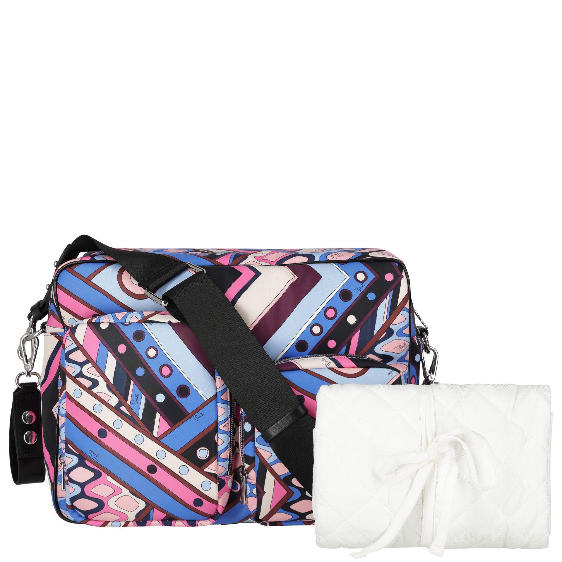 Pucci Pink & Blue Vivara Baby Changing Bag | Junior Couture USA
