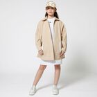 Girls White & Gold Cap, 1, hi-res