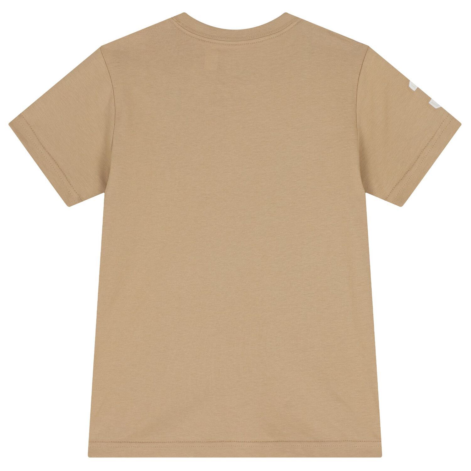 Boys Beige Logo T-Shirt, 1, hi-res