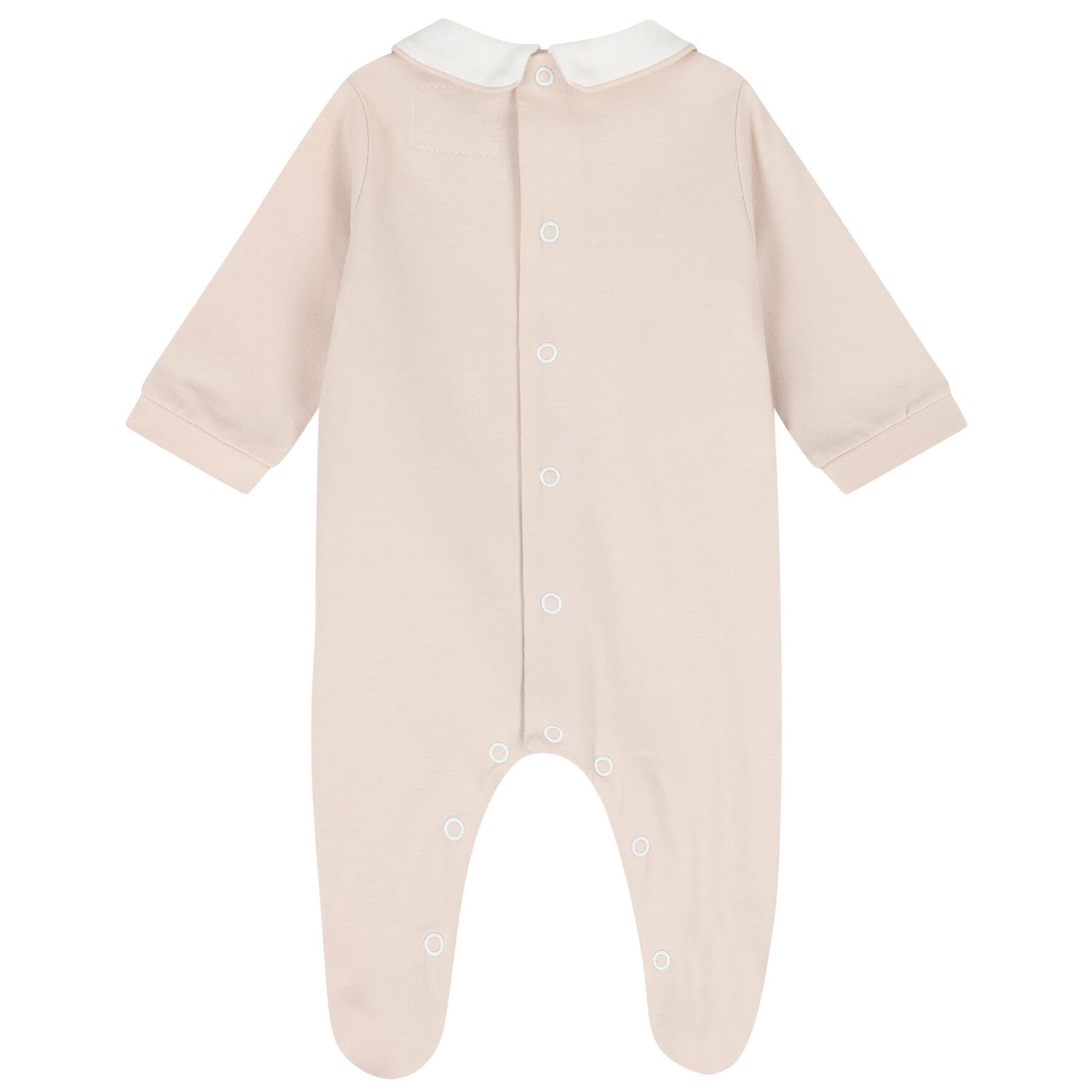Beige & Ivory Flower Babygrows ( 2-Pack ), 2, hi-res