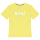 Boys Yellow Logo T-Shirt, 1, hi-res