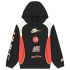 Boys Black & Red Logo Hooded Top, 1, hi-res