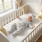 Baby Boys Blue & Gold Babygrow Gift Set (3 Piece), 1, hi-res