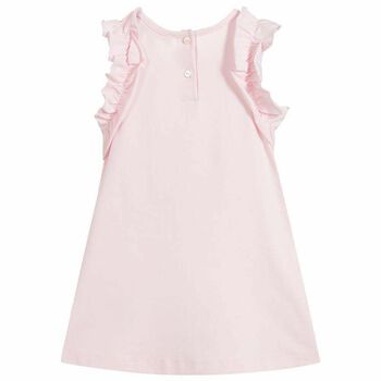 Youner Girls Pink Cotton Dress