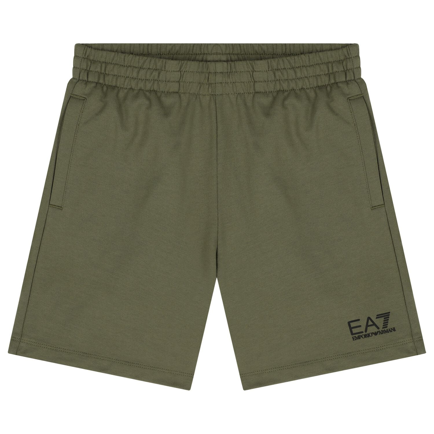 Boys Green Logo Shorts, 5, hi-res