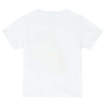 Younger Boys White Gecko T-Shirt