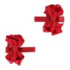 Girls Red Bow Hairclips ( 2 Pack ) , 1, hi-res