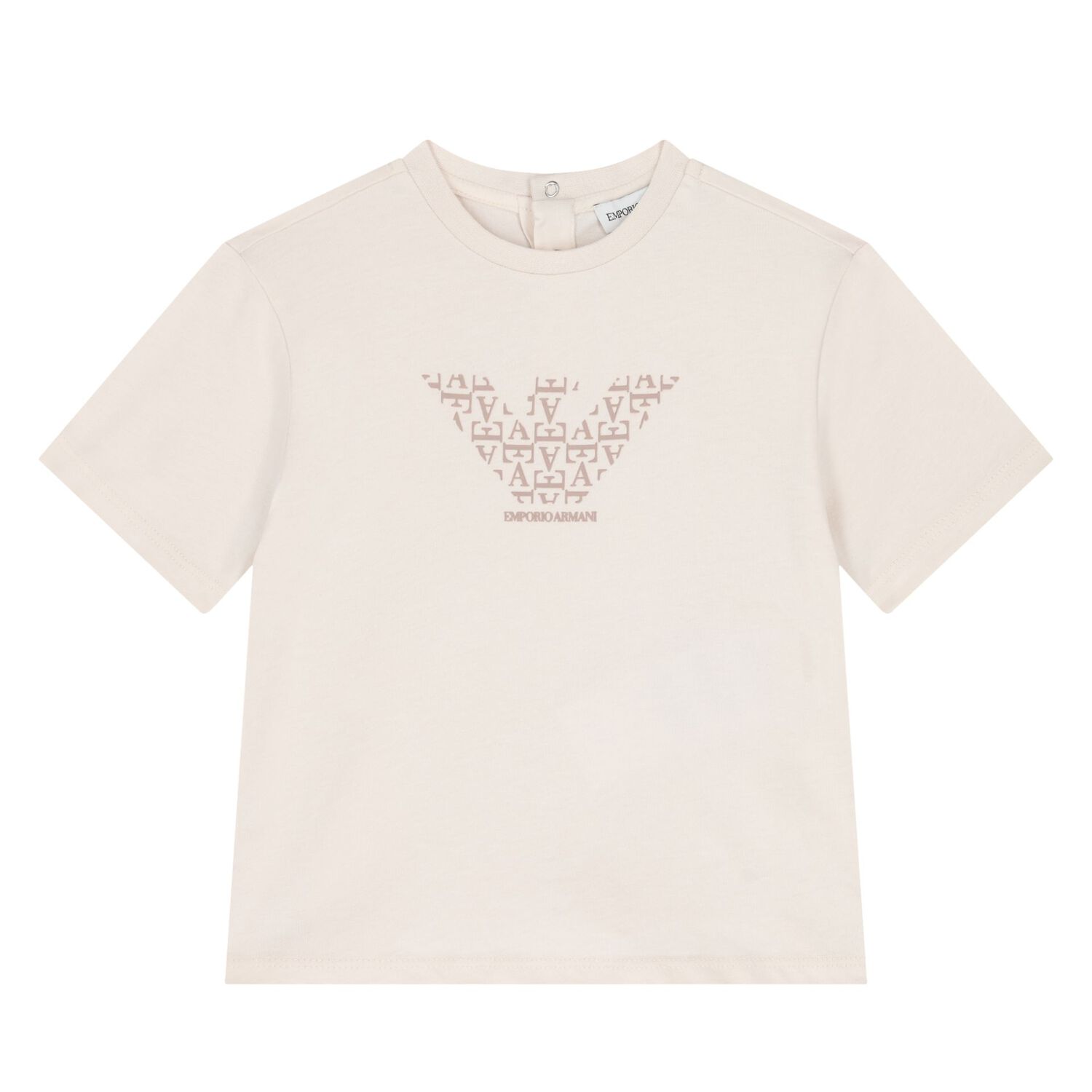 Younger Boys Blue, Ivory & Beige T-Shirts ( 3-Pack ), 1, hi-res