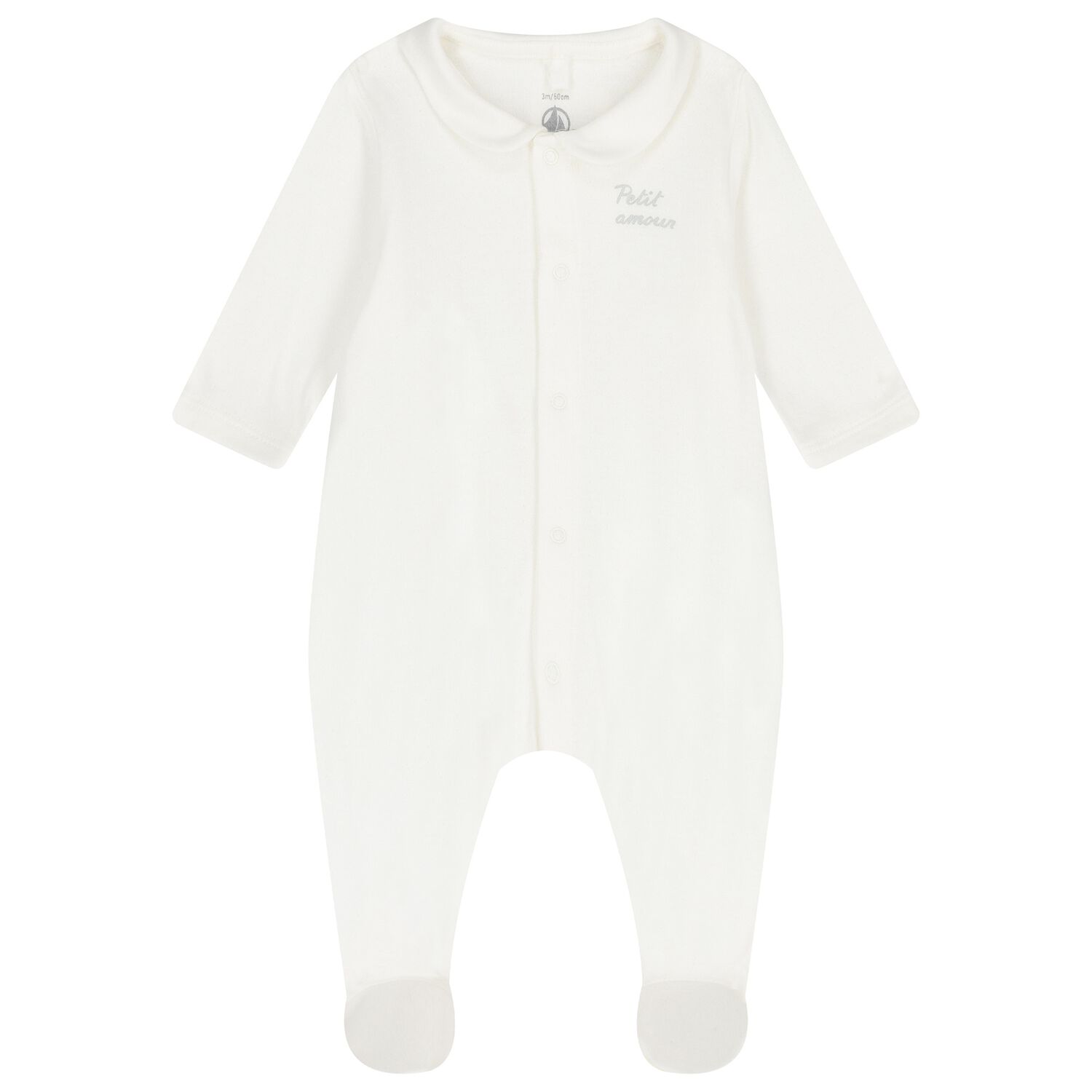 Ivory Logo Babygrow, 1, hi-res