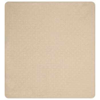 Beige & Ivory Logo Baby Blanket