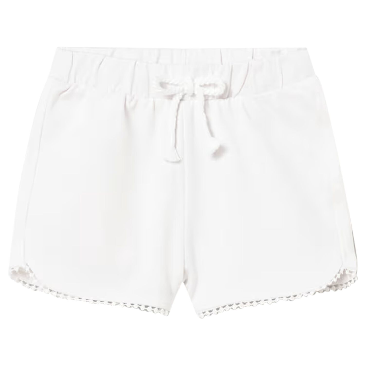 Younger Girls White Shorts, 1, hi-res