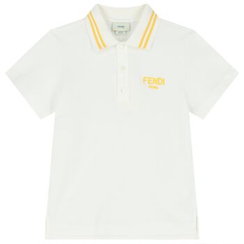 Boys Ivory Logo Polo Shirt