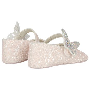 Baby Girls Pink Butterfly Shoes
