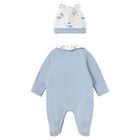 Baby Girls White & Blue Balloon Babygrow Gift Set, 2, hi-res