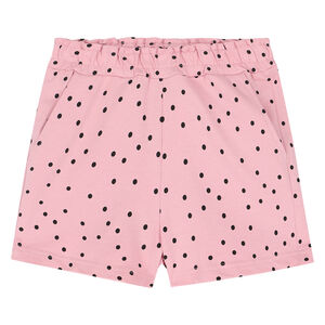 Girls Pink Polka Dot Shorts